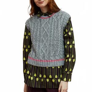 NEW DR BLOOM knit vest in nest gris